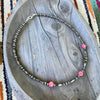 14" Bubblegum Puffed Coin Opal Choker
