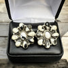 White Buffalo Cluster Rings- Adjustable
