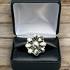 White Buffalo Cluster Rings- Adjustable