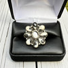 White Buffalo Cluster Rings- Adjustable