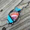 Tia Long XL Inlay Spade Pendant Necklace