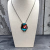 Tia Long XL Inlay Spade Pendant Necklace