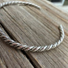 Sterling Silver Horse Tail Twist Cuff - Tahe