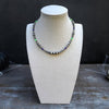 Sleepy Lavender & Nuclear Green Fire Opal Graduated Choker — 14" + 2"