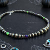 Sleepy Lavender & Nuclear Green Fire Opal Graduated Choker — 14" + 2"