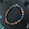 Ethiopian Fire Opal & Sleepy Lavender Fire Opal T-Clasp Bracelet — 7.5"