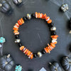 Orange Spiny Stretch Stacker Bracelets