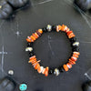 Orange Spiny Stretch Stacker Bracelets