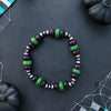 6.25" Chariot & Emerald Jade Stretch Bracelet