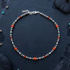 Crimson & Blood Orange Fire Opal Choker — 14.5" + 1.5" Extender