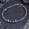 Sleepy Lavender Fire Opal T-Clasp Bracelet — 7.25"