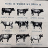 YE Exclusive Dish Drying Mat- Home is Where My Herd Is