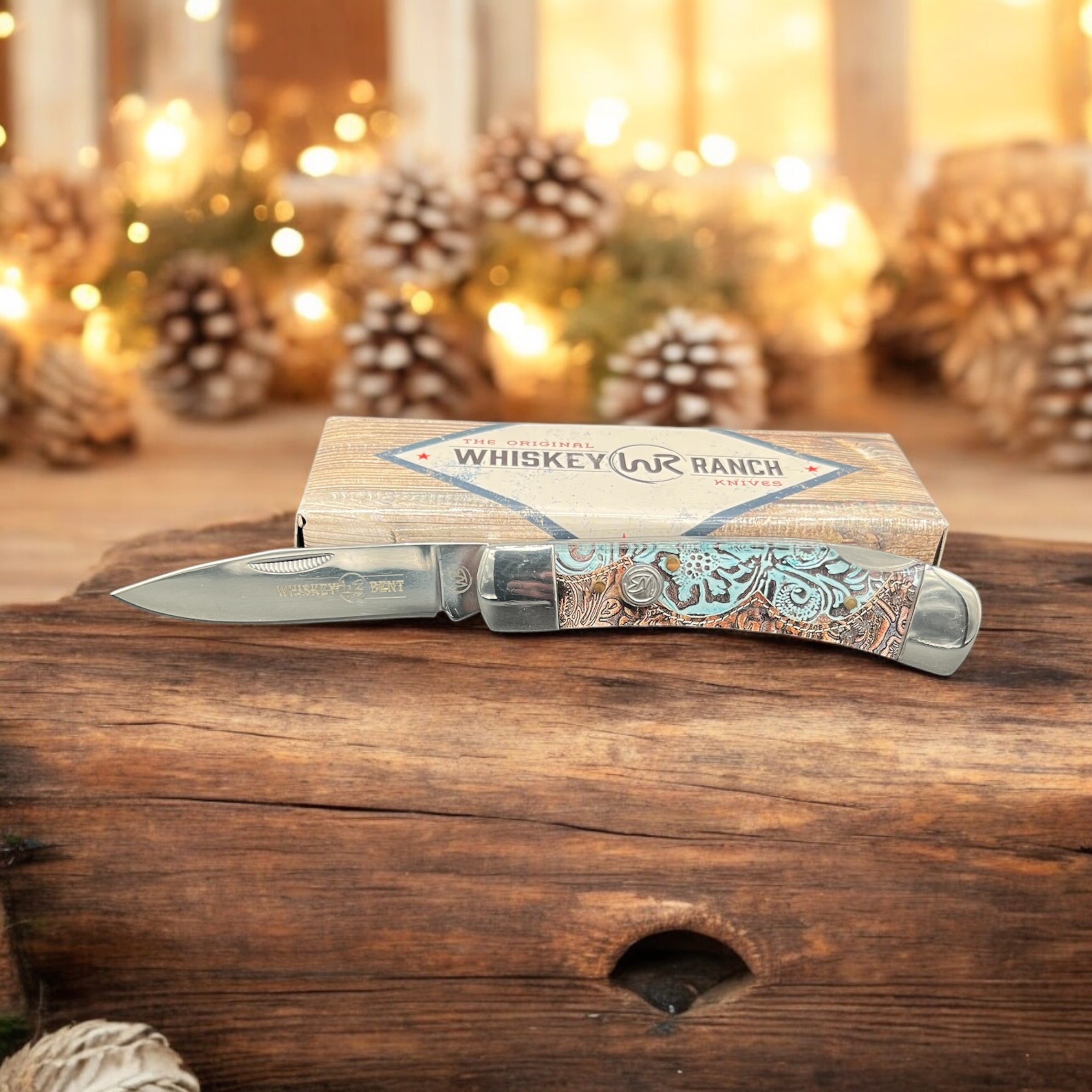 Whiskey Bent- Tooled Country Lock Knife