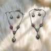 Cotton Candy Lariat Necklace Set