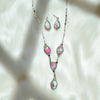 Cotton Candy Lariat Necklace Set