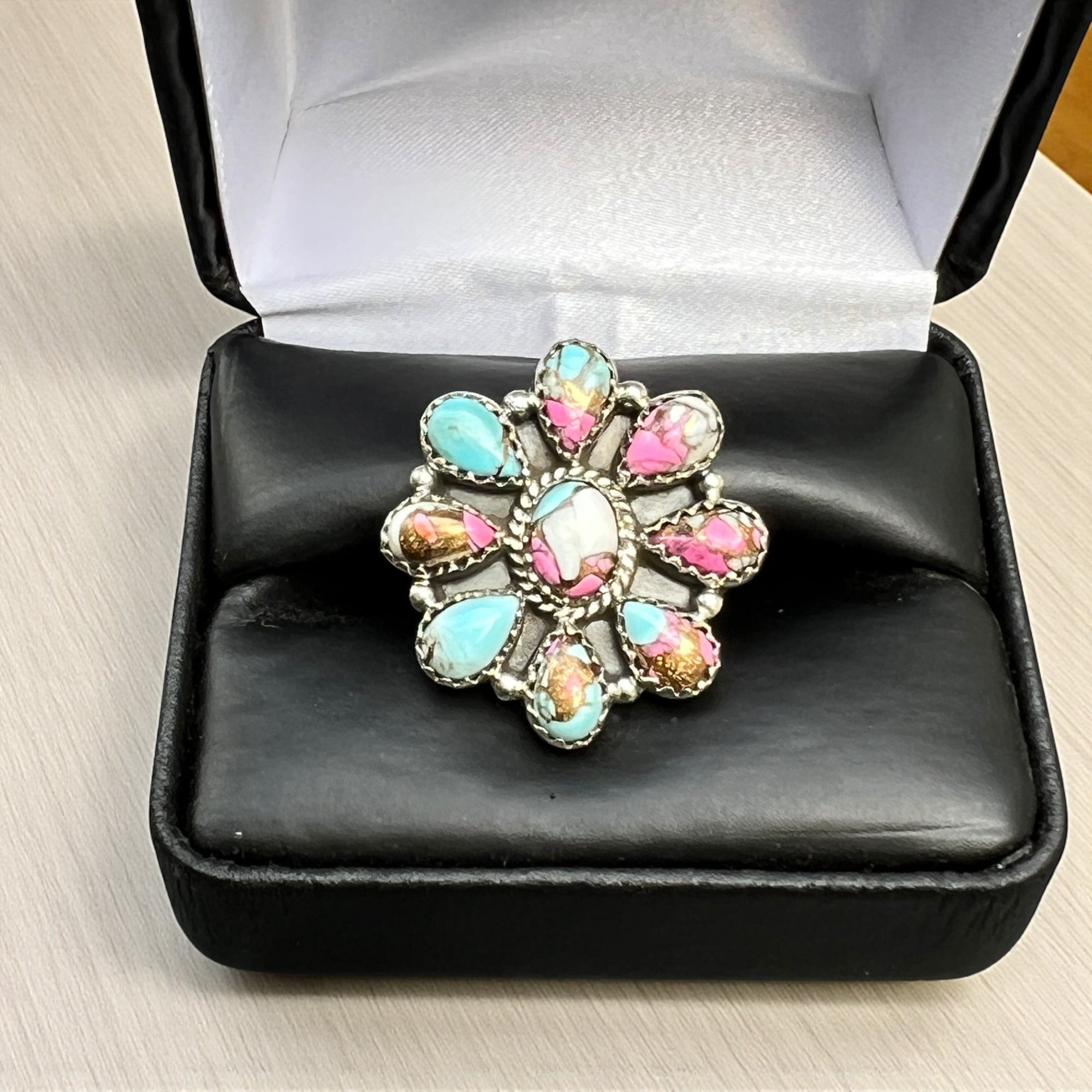 Cotton Candy Cluster Rings- Adjustable