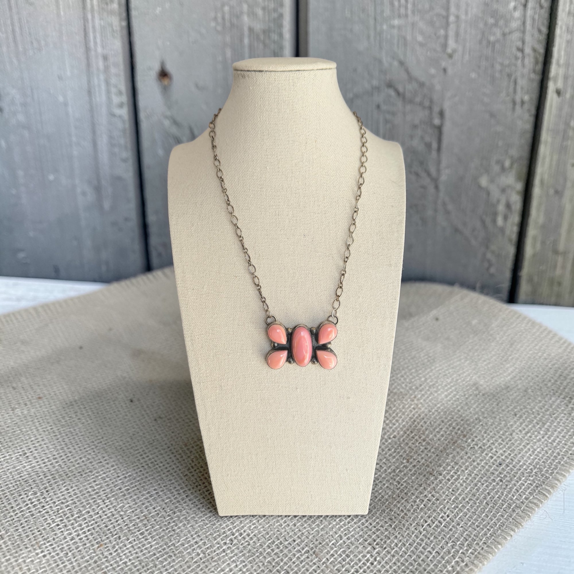 Pink Conch Butterfly Necklace – Native Made