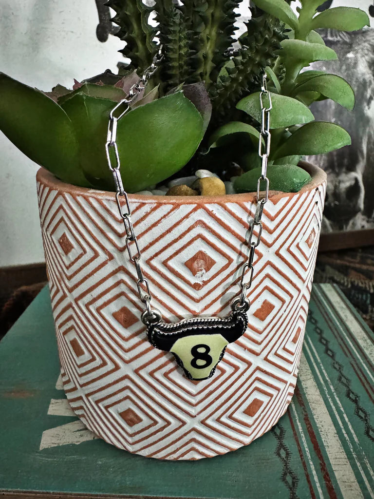 “8 Ball Steerhead” Necklace 🎱🤠