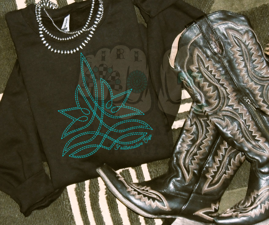Neon Bootstitch- Crewneck, Quarter Zip, or Hoodie