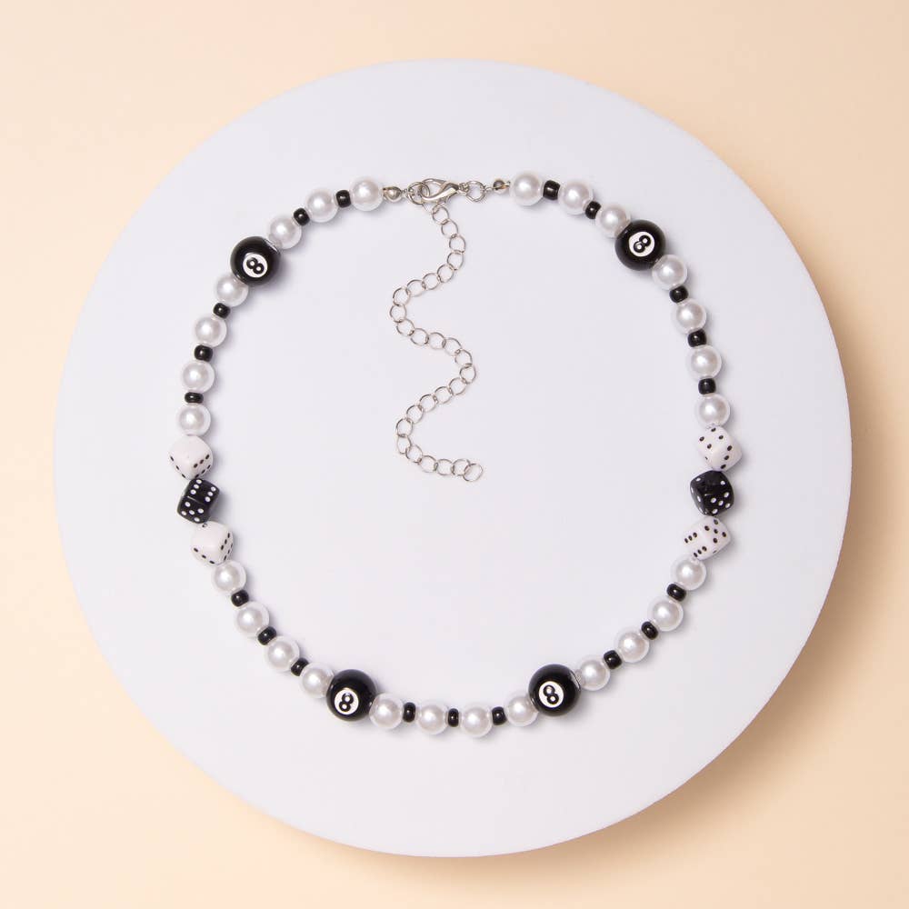 Fancy 8 Ball Choker