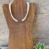 Mother of Pearl & Navajo Finished Pearl Layering Choker-16.5