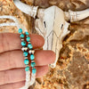 Mother of Pearl, Sonoran Turquoise & Navajo Finished Pearl Necklace-18”