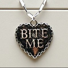 “Bite Me” Heart Necklace 💋🤠