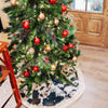 Brown Cowhide Christmas Tree Skirt- Full Size
