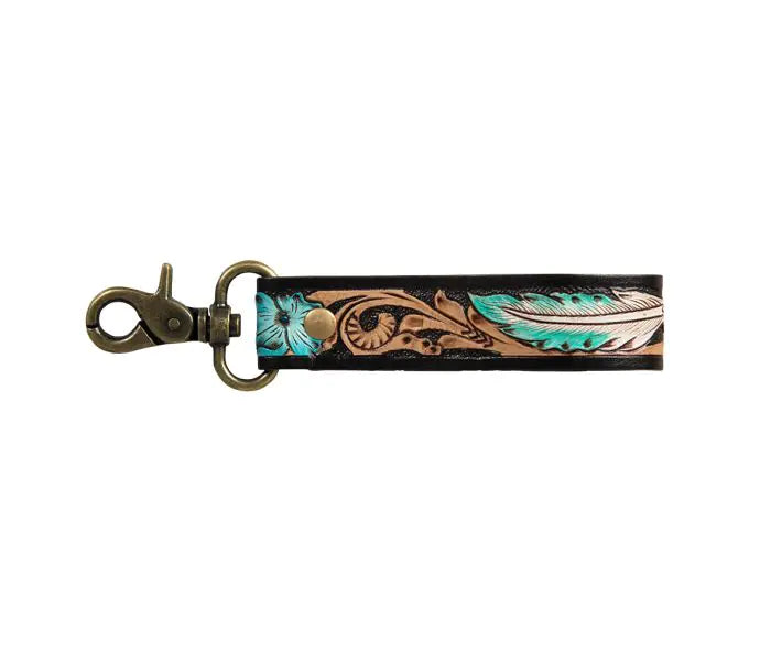 Hand Tooled Leather Key-Fobs