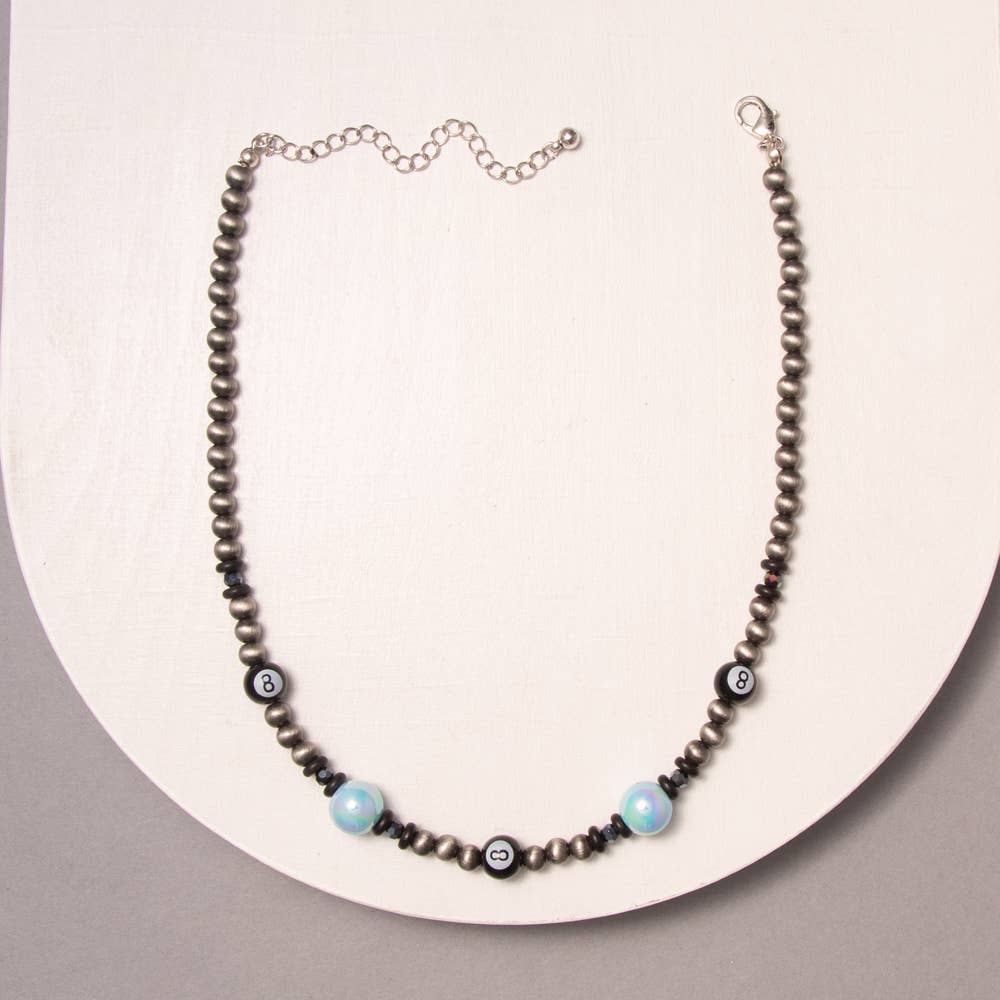 8 Balls & Asher Stone Necklace