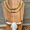Serpentine & Navajo Finished Pearl Layering Necklace-18”