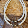 Mother of Pearl & Navajo Finished Pearl Layering Choker-16.5