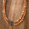 Terracotta Freshwater Pearl & Navajo Finished Pearl Choker