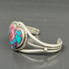 The Valentine's Day Collection-Purple Mohave Turquoise Heart Cuff — by Fred Peters (Navajo)