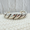 Solid Sterling Silver Twisted Cuff – 70 Grams – Made in Mexico