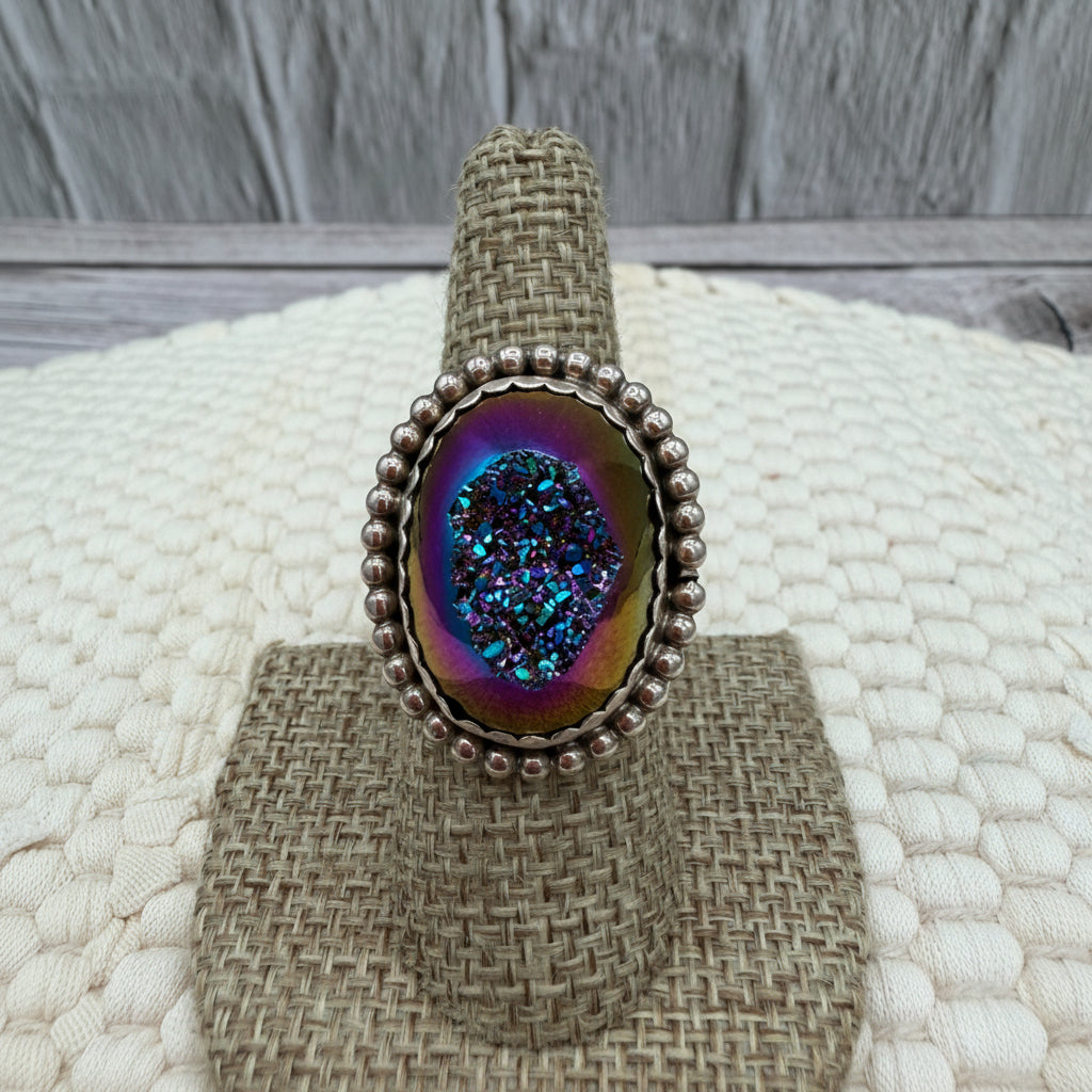 Druzy Ring – Size 7 Herbert Tsosie