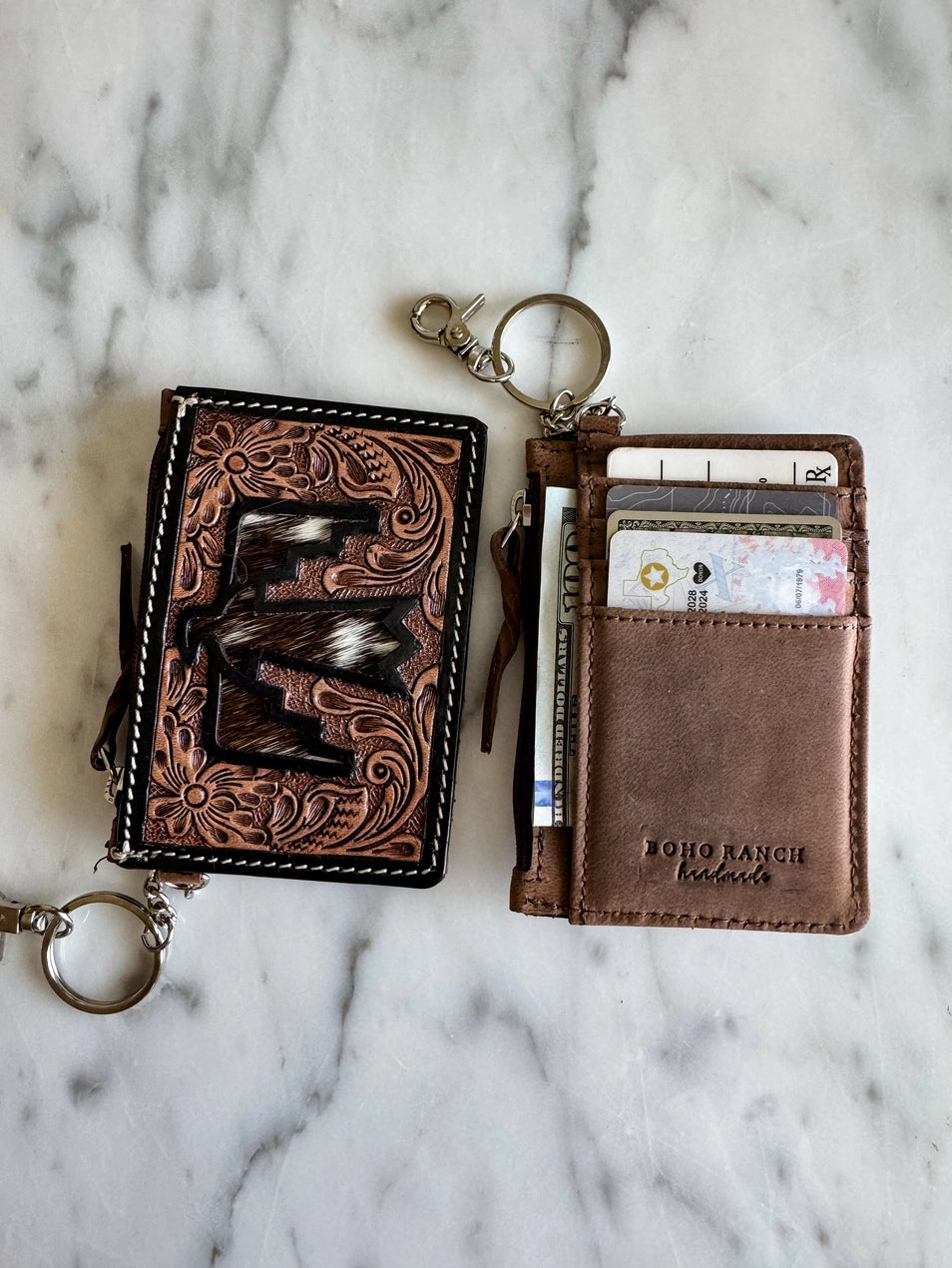Cowhide Cutout Essentials Wallets