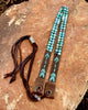 Turquoise & Arrow Hatband: Whiskey Bronze