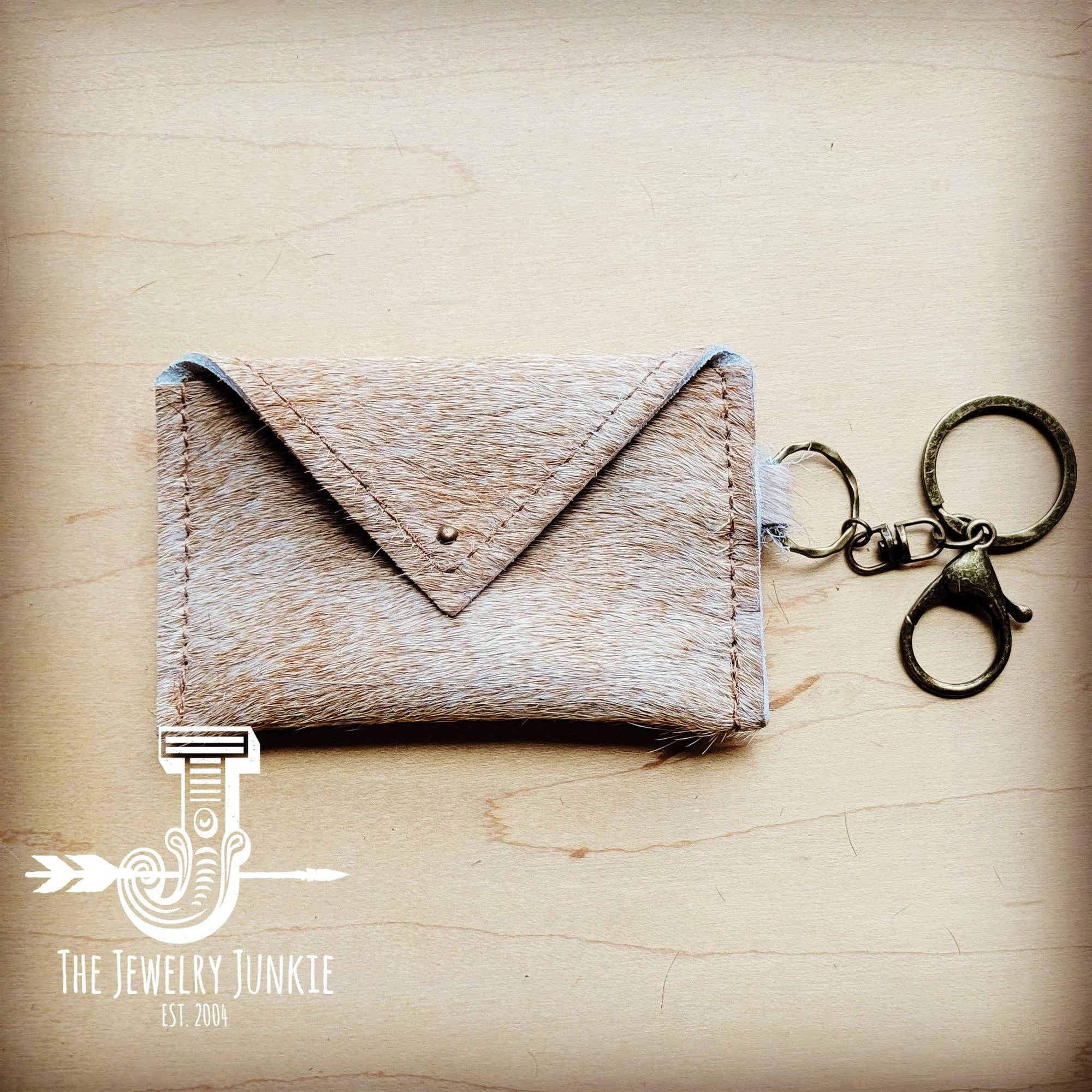 Sierra Credit Card Women's Wallet - Light Tan Hair on Hide- RETAIL $24.99