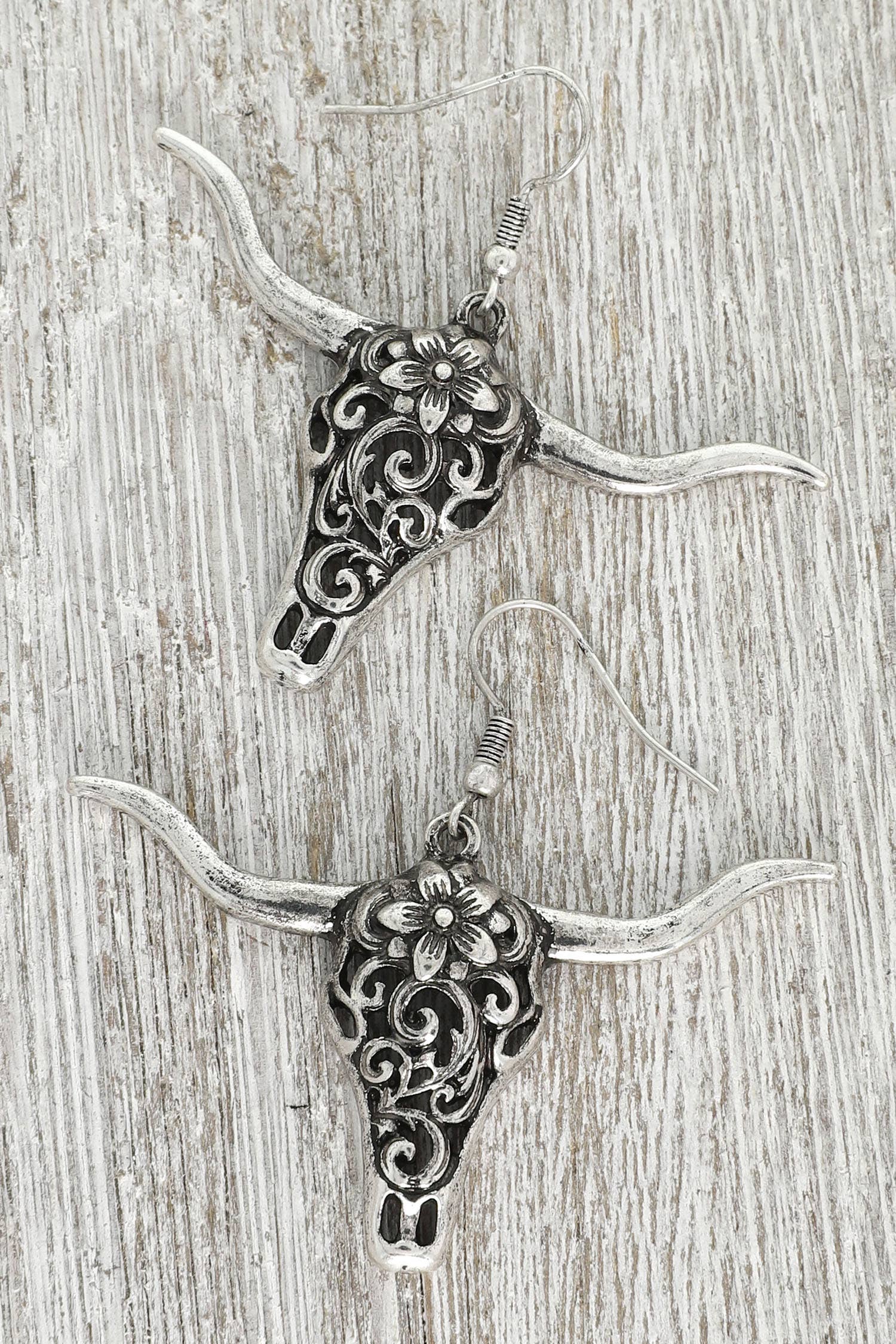 Longhorns and Love Earrings