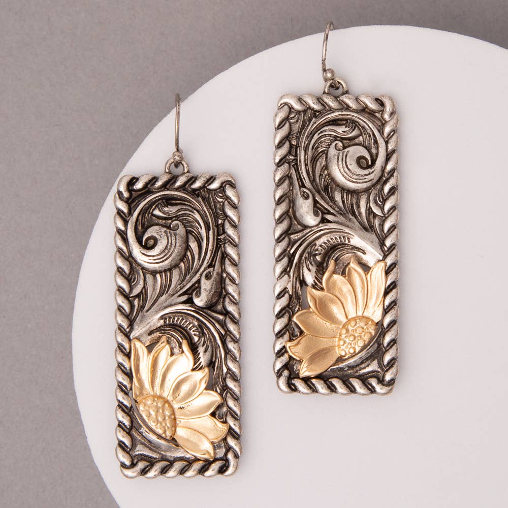 Sunflowers & Swirls Earrings