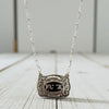 Zero Fks Given Buckle Necklace