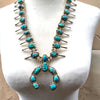 XL Petrina Pinto Kingman Turquoise Squash Blossom Necklace