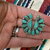 Large Kingman Half Cluster Earrings- Native Made, Lightweight