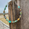 Chonk Turquoise & 4mm Sterling Desert Pearl Bracelet
