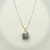 Western Turquoise Lock Necklace