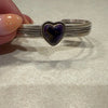 The Valentine's Day Collection-Purple Dahlia Sterling Silver Heart Cuff