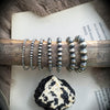 4mm-12mm Sterling Pearl Stretch Bracelets
