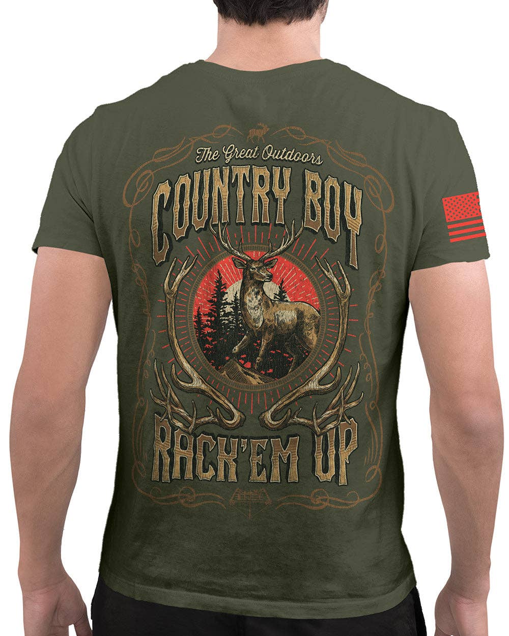 Country Boy® Men's Cotton Tee Rack Em Up