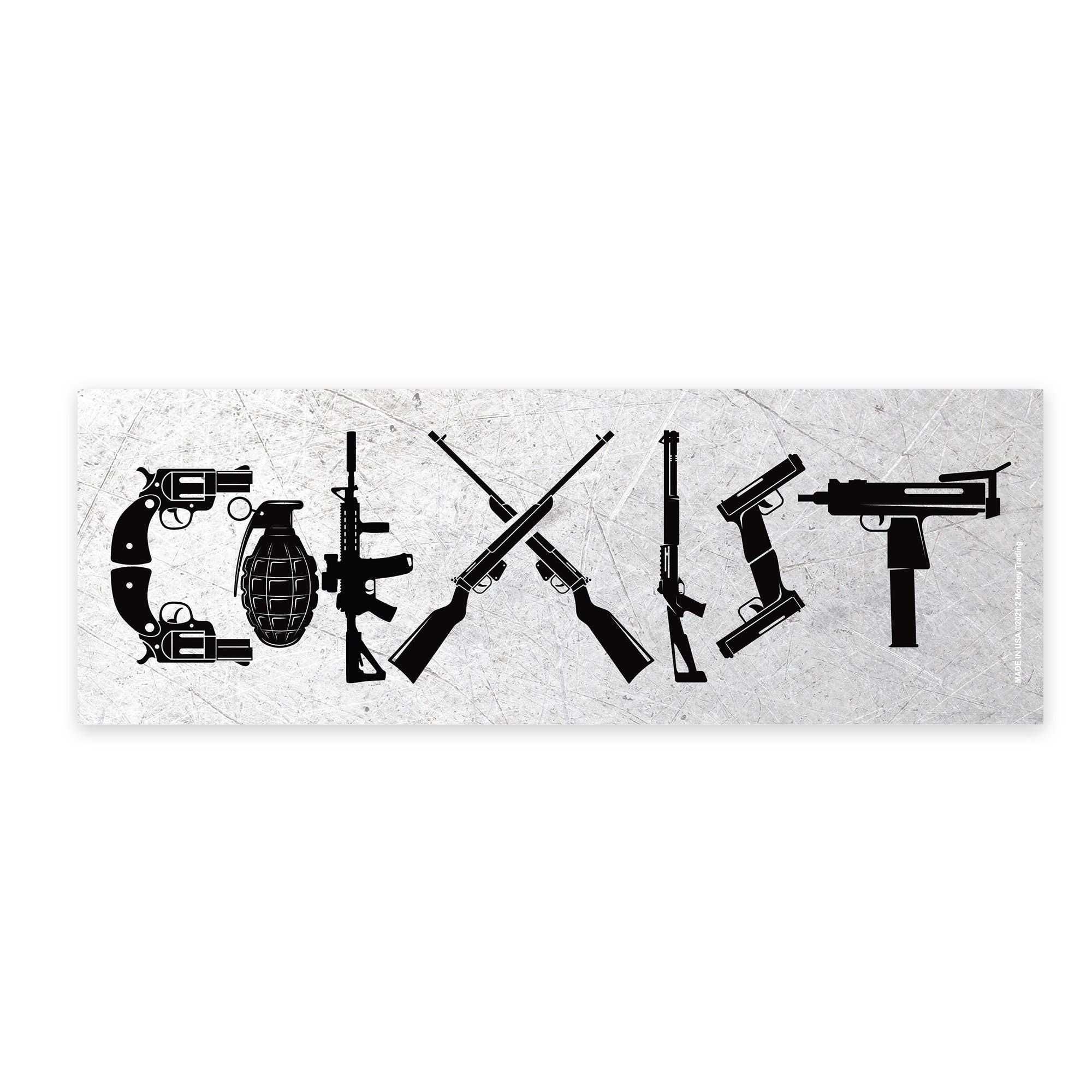 Coexist - 2.75 x 8.5 in. Decal